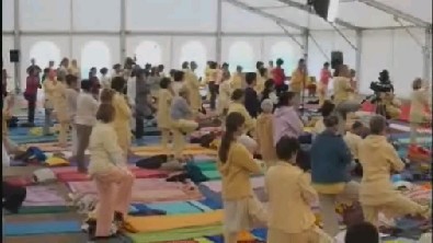 Afternoon Yoga practice, Umag, Croatia