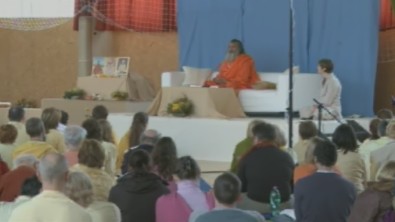 Swamijis morning  Satsang  in Prague, Czech Republik