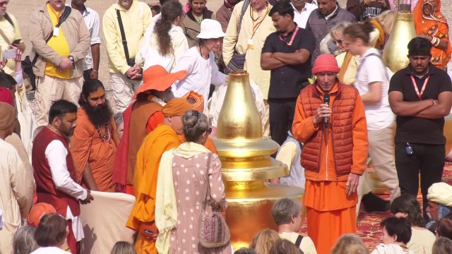 Kalash puja in the  Om Ashram