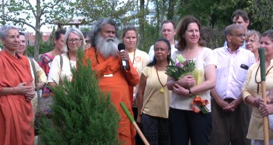 Planting peace tree in Alexandria