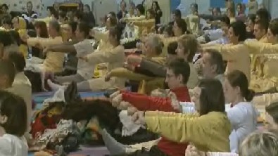 Morning Yoga practice, Umag, Croatia (1/9)