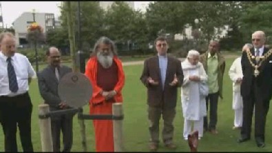 Planting of peace tree in Birmingham, 6th of September 2010